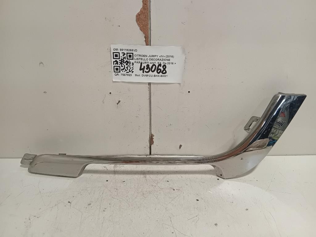 Listello Decorazione Paraurti ANT SX 98118266VD Citroen Jumpy IV 2016