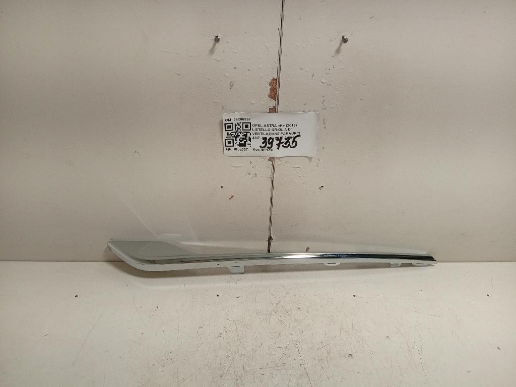Listello Griglia DI Ventilazione Paraurti ANT DX 39206367 Opel Astra K 2016