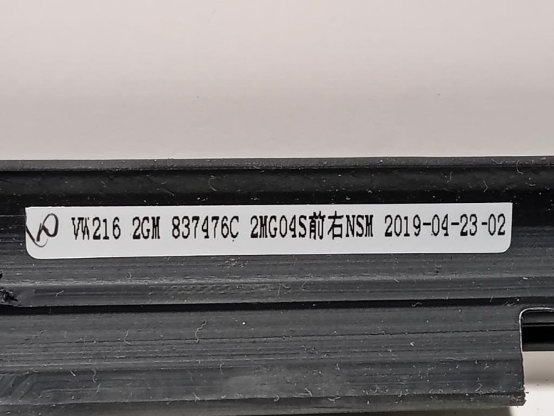 Listello Modanatura Raschiavetro Porta ANT DX 837476C Volkswagen T-cross 2019
