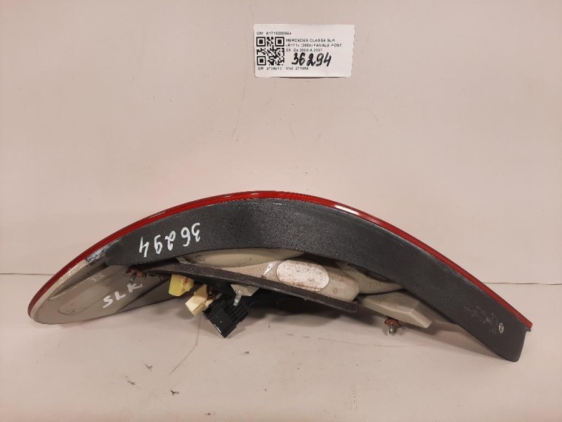 Fanale POST DX A1718200664 Mercedes Classe SLK R171 2008