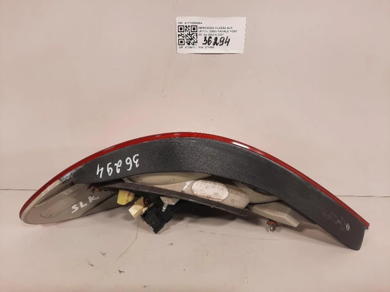 Fanale POST DX A1718200664 Mercedes Classe SLK R171 2008