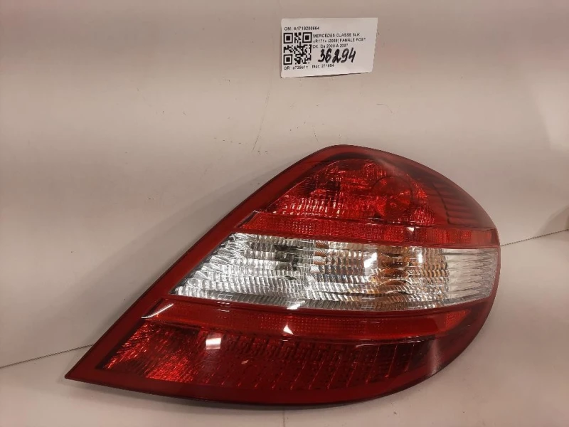 Fanale POST DX A1718200664 Mercedes Classe SLK R171 2008