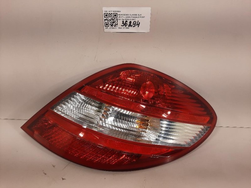 Fanale POST DX A1718200664 Mercedes Classe SLK R171 2008