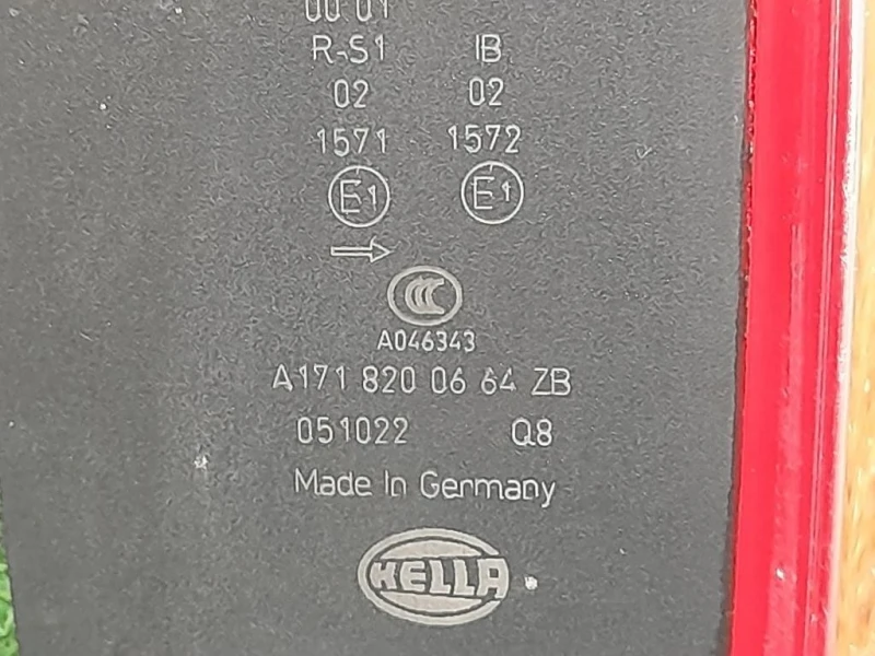 Fanale POST DX A1718200664 Mercedes Classe SLK R171 2008