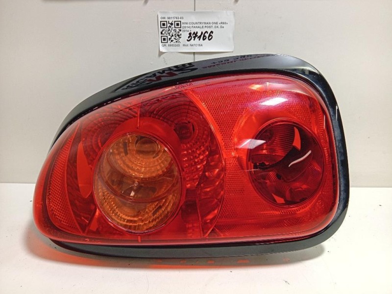 Fanale POST DX 9811762-03 Mini Countryman ONE R60 2014