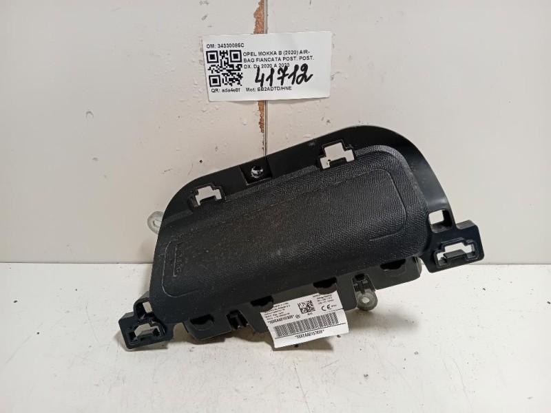 Air-bag Cuscino Sedile ANT DX 96853002 Opel Corsa E 2014