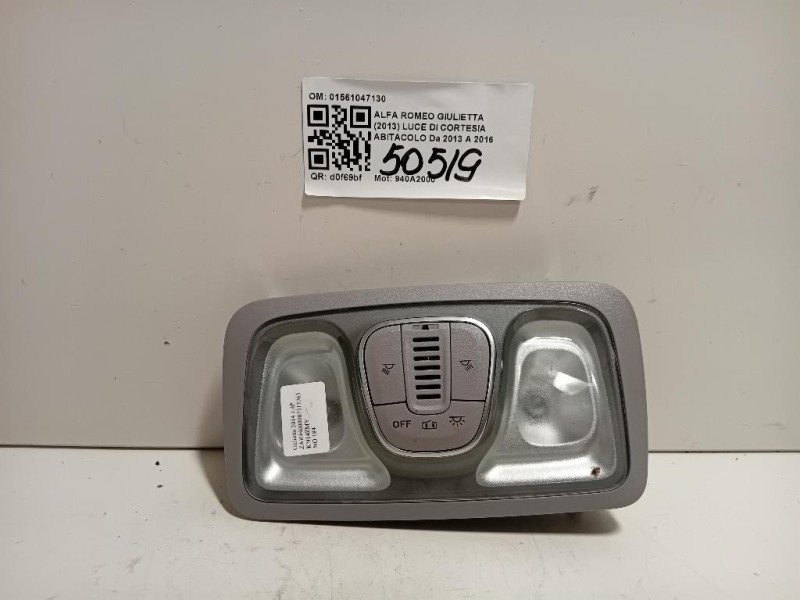 LUCE DI Cortesia Abitacolo 01561047130 Alfa Romeo Giulietta 2013