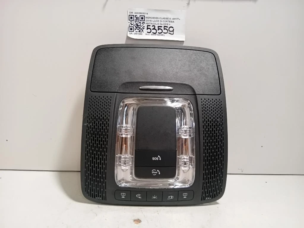LUCE DI Cortesia Abitacolo A000900314 Mercedes Classe A W177 2018