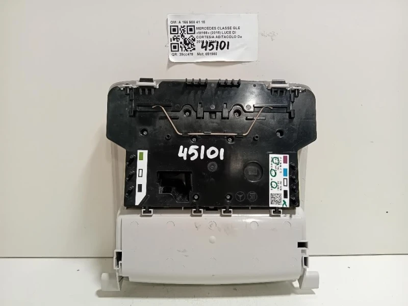 LUCE DI Cortesia Abitacolo A 166 900 41 15 Mercedes Classe GLE W166 2015