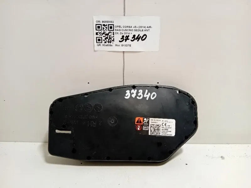 Air-bag Cuscino Sedile ANT DX 96853002 Opel Corsa E 2014