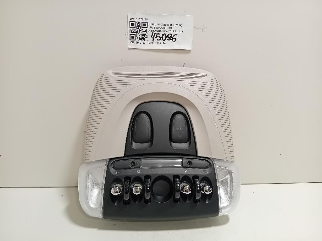LUCE DI Cortesia Abitacolo E1072166 Mini MINI ONE F55 2014