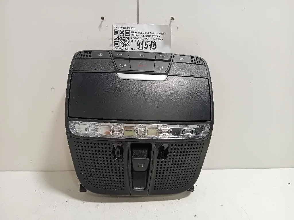 LUCE DI Cortesia Abitacolo ANT A0009018503 Mercedes Classe C W205 2014