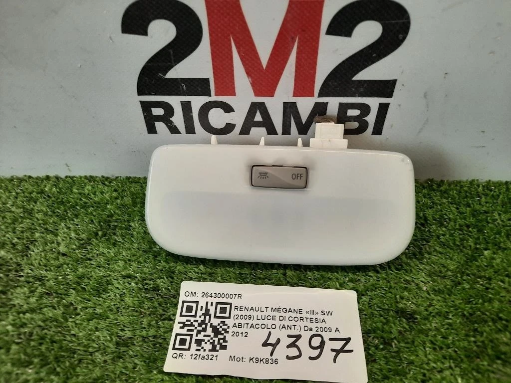 LUCE DI Cortesia Abitacolo ANT 264300007R Renault Mégane III SW 2009