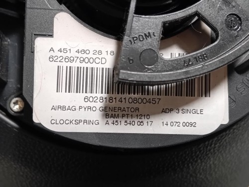 Volante A4514602818VOLANTE+AIR-BAG Smart Fortwo Cabrio 451 2010