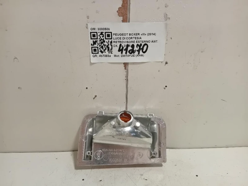 LUCE DI Cortesia Retrovisore Esterno ANT DX 3000500 Peugeot Boxer III 2014