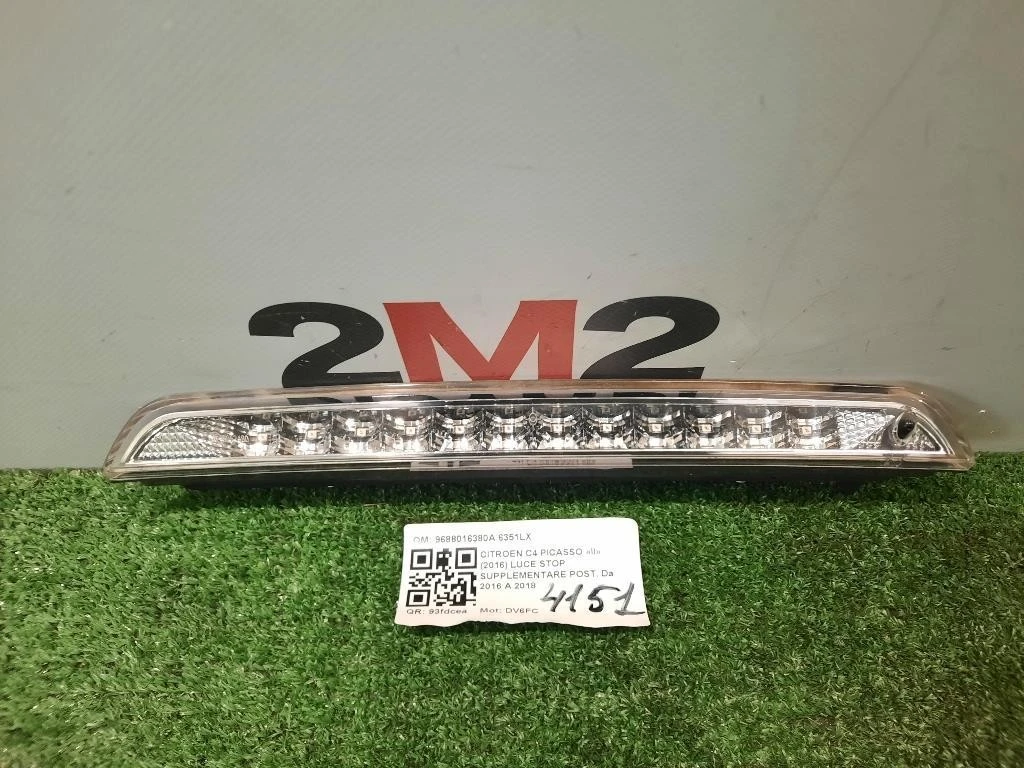 LUCE STOP Supplementare POST 9688016380A 6351LX Citroen C4 Picasso II 2016