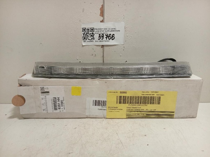 LUCE STOP Supplementare POST 9811951080 Peugeot 3008 II 2016