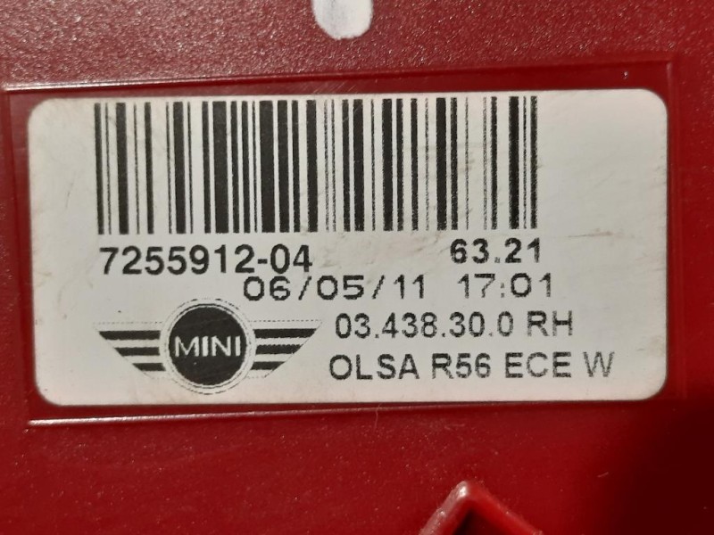 Fanale POST DX 7255910-05 Mini MINI Cooper R56 2007