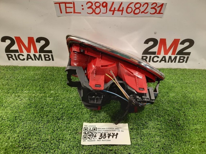 Fanale POST DX 2757010 Mini MINI Cooper R56 2007