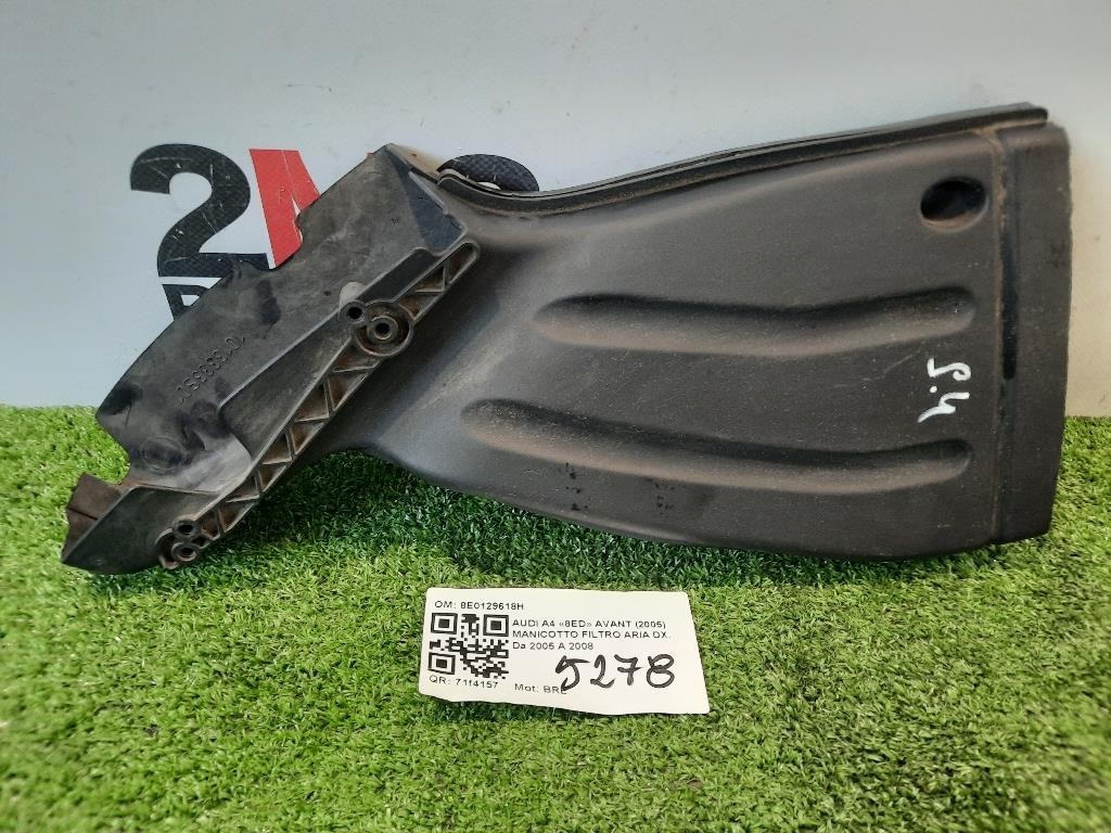 Manicotto Filtro ARIA DX 8E0129618H Audi A4 8ED Avant 2005