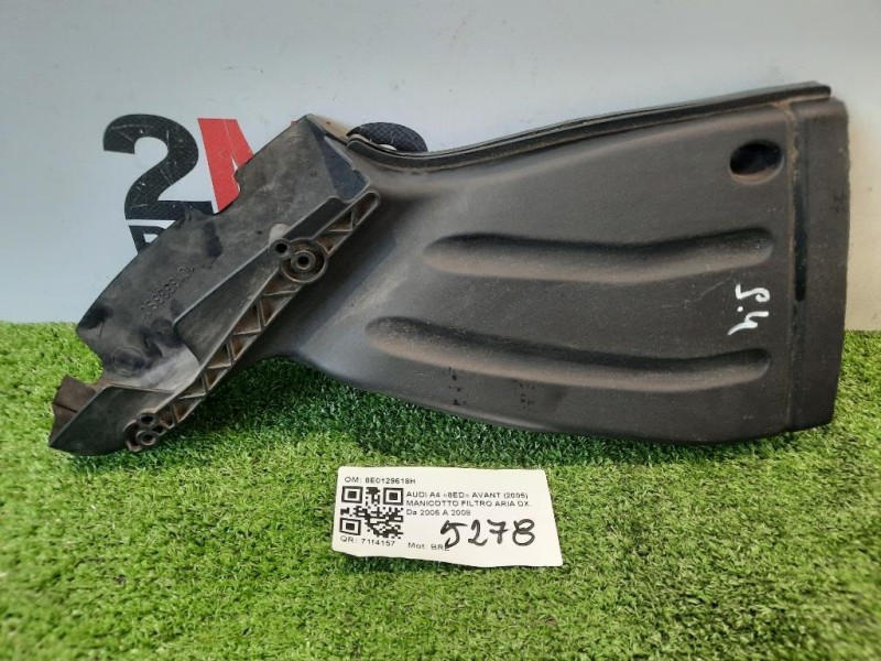Manicotto Filtro ARIA DX 8E0129618H Audi A4 8ED Avant 2005