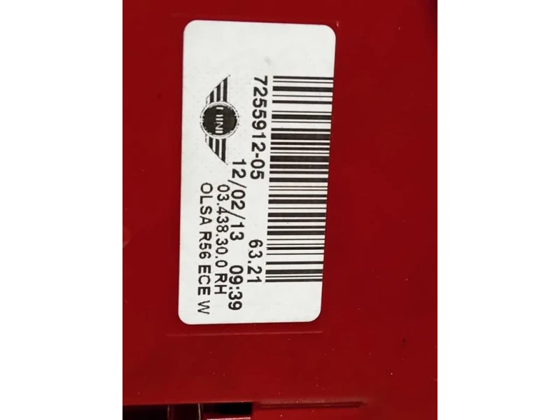 Fanale POST DX 725591205 Mini MINI Cooper R56 2007