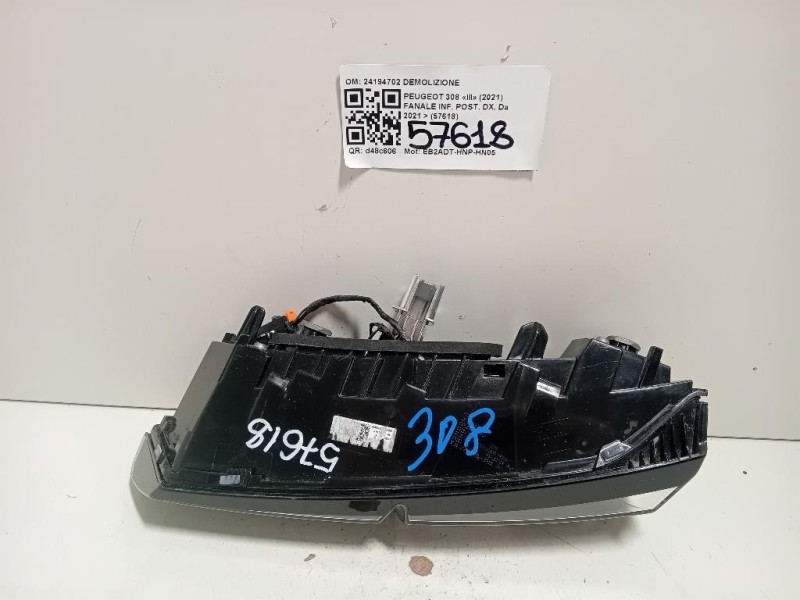 Fanale INF POST DX 24194702 Peugeot 308 III 2021