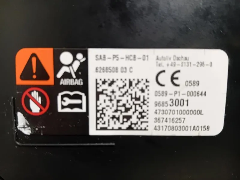 Air-bag Cuscino Sedile ANT SX 96853001 Opel Corsa E 2014