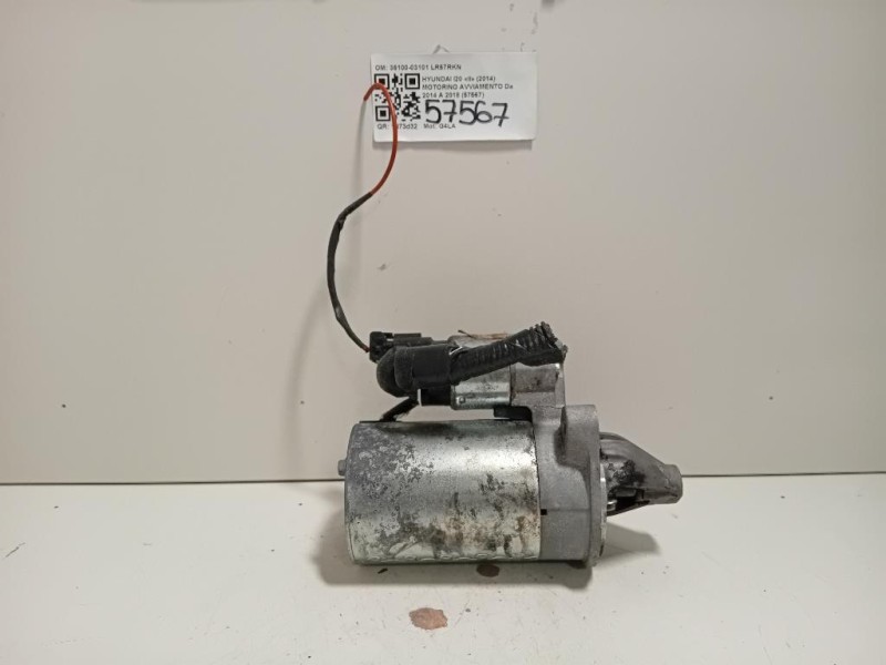 Motorino Avviamento 36100-03101 Hyundai I20 II 2014