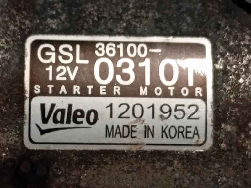 Motorino Avviamento 36100-03101 Hyundai I20 II 2014