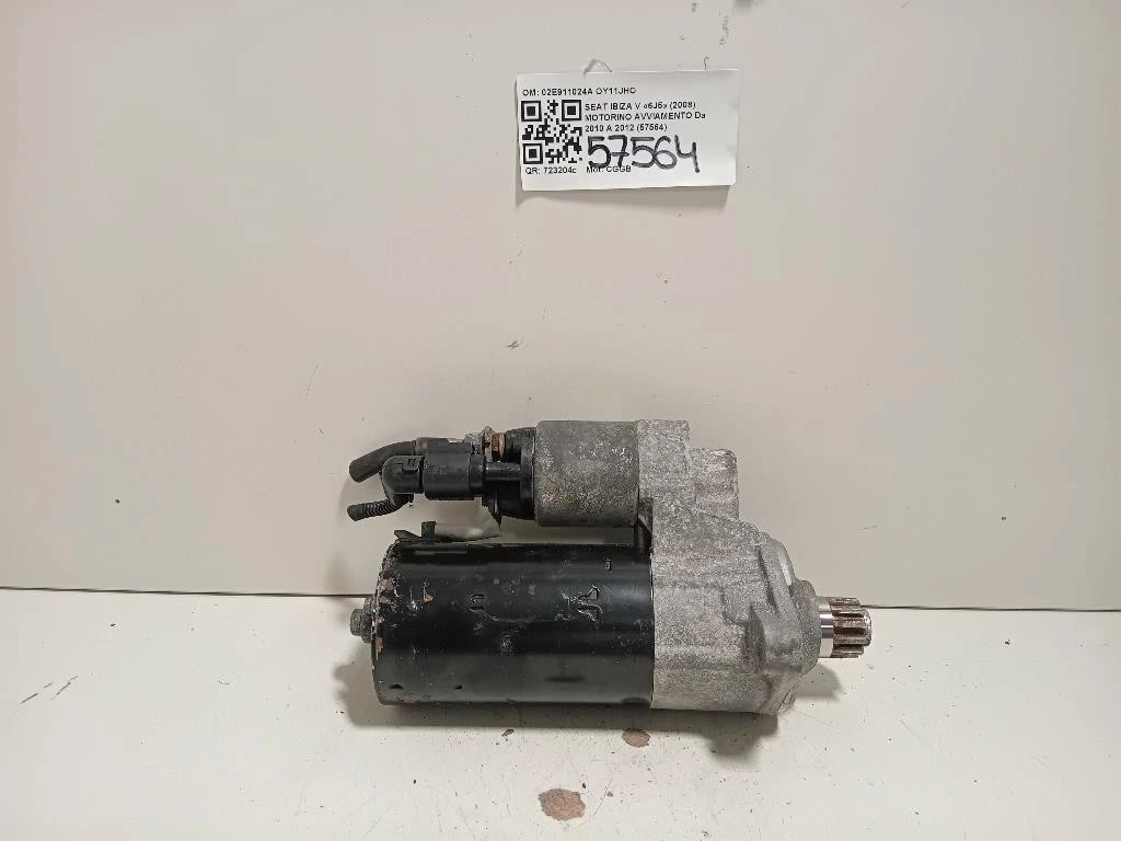 Motorino Avviamento 02E911024A Seat Ibiza V 6J5 2008