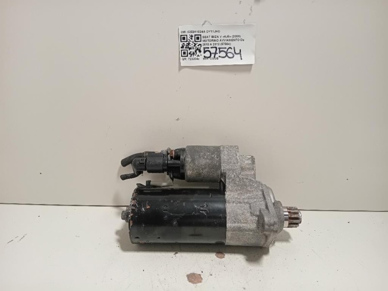 Motorino Avviamento 02E911024A Seat Ibiza V 6J5 2008