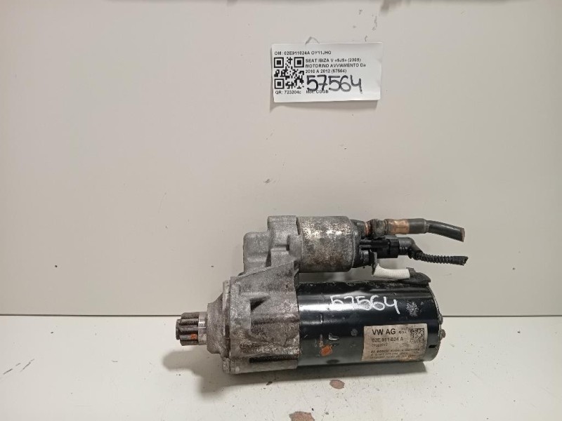 Motorino Avviamento 02E911024A Seat Ibiza V 6J5 2008
