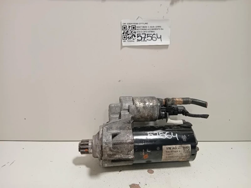 Motorino Avviamento 02E911024A Seat Ibiza V 6J5 2008