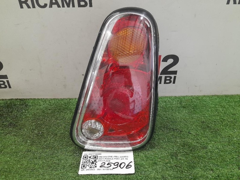 Fanale POST DX 63217166956 Mini MINI ONE R52 Cabrio 2001