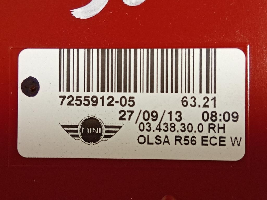 Fanale POST DX 7255912-05 Mini MINI ONE R56 2007