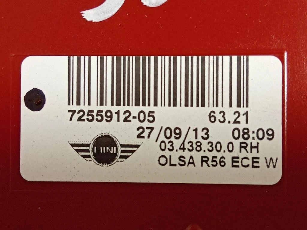 Fanale POST DX 7255912-05 Mini MINI ONE R56 2007