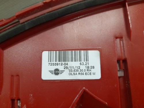 Fanale POST DX 7255912 Mini MINI ONE R56 2007