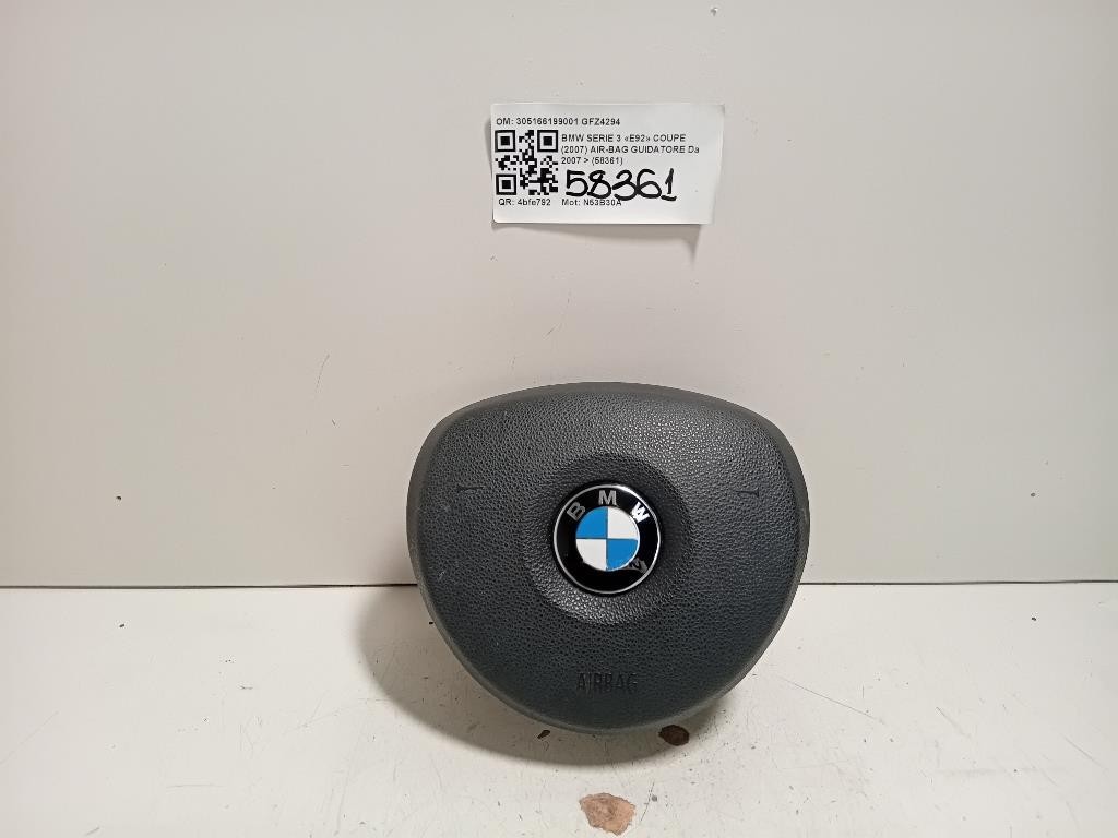 Air-bag Guidatore 305166199001 Bmw Serie 3 E92 Coupe 2007