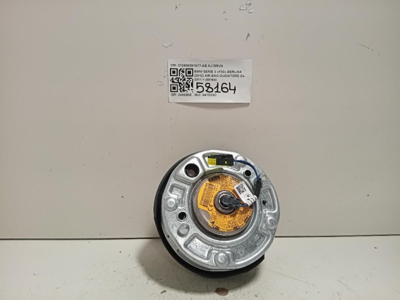 Air-bag Guidatore 313886391N77-AB Bmw Serie 3 F30 Berlina 2012