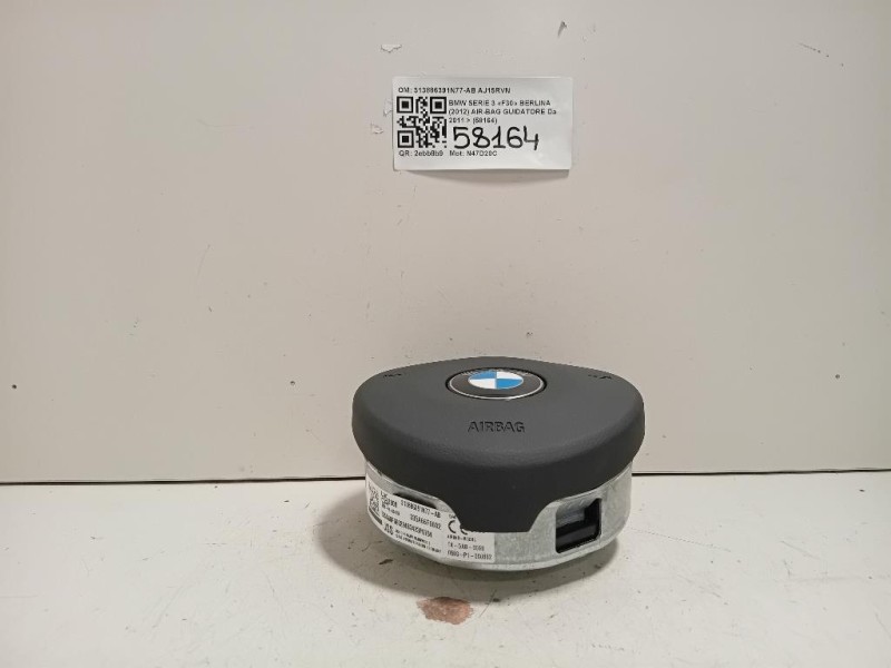 Air-bag Guidatore 313886391N77-AB Bmw Serie 3 F30 Berlina 2012