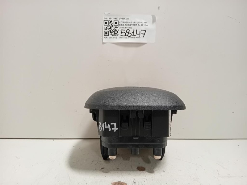 Air-bag Guidatore 98128997ZD Citroen C3 III 2016