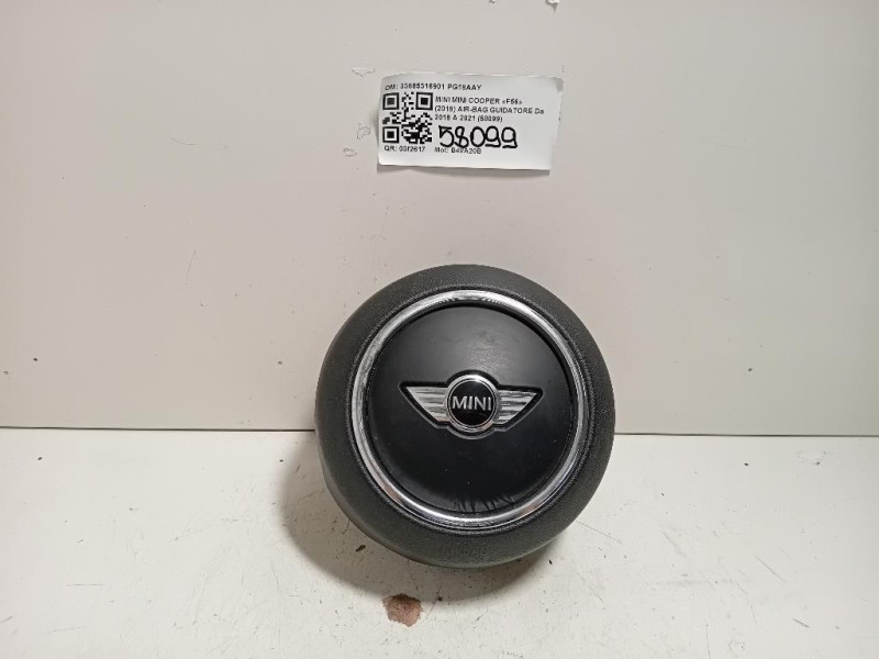 Air-bag Guidatore 33685316901 Mini MINI Cooper F56 2018