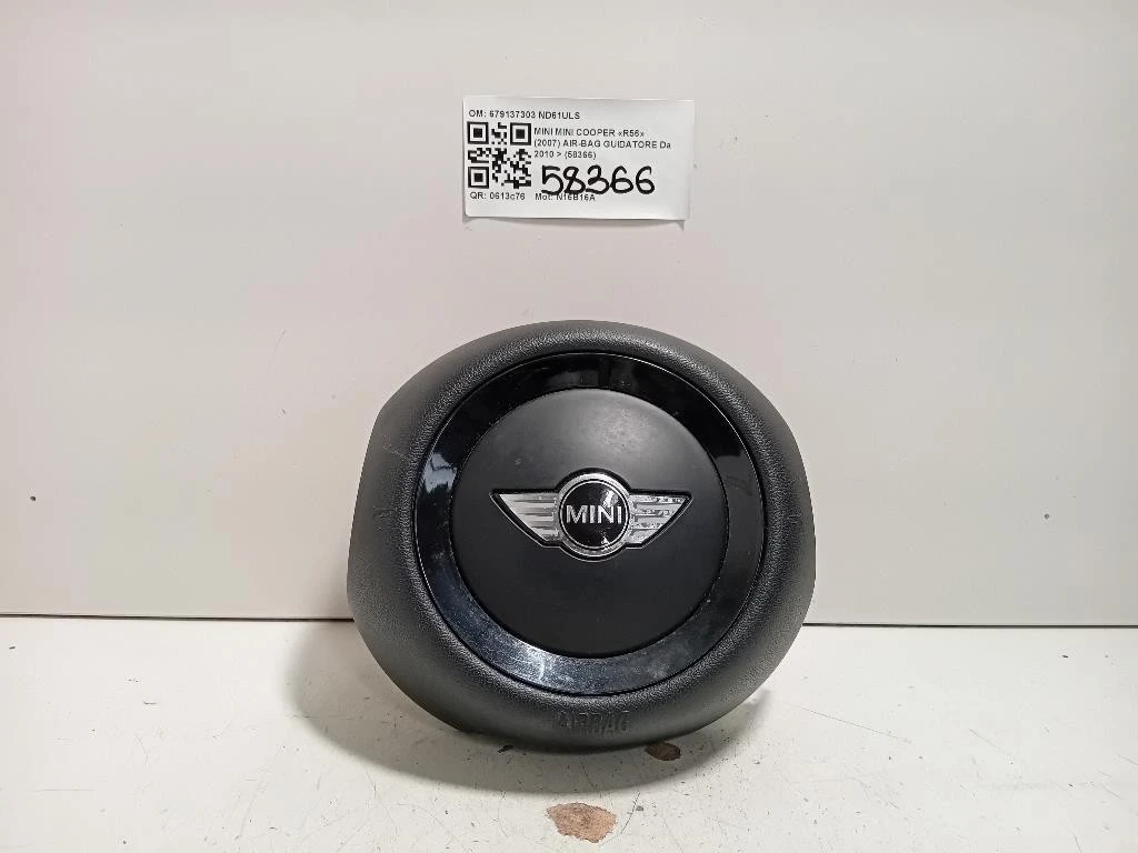 Air-bag Guidatore 679137303 Mini MINI Cooper R56 2007