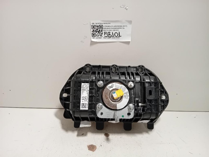 Air-bag Passeggero 34197916 Citroen C3 Aircross 2017