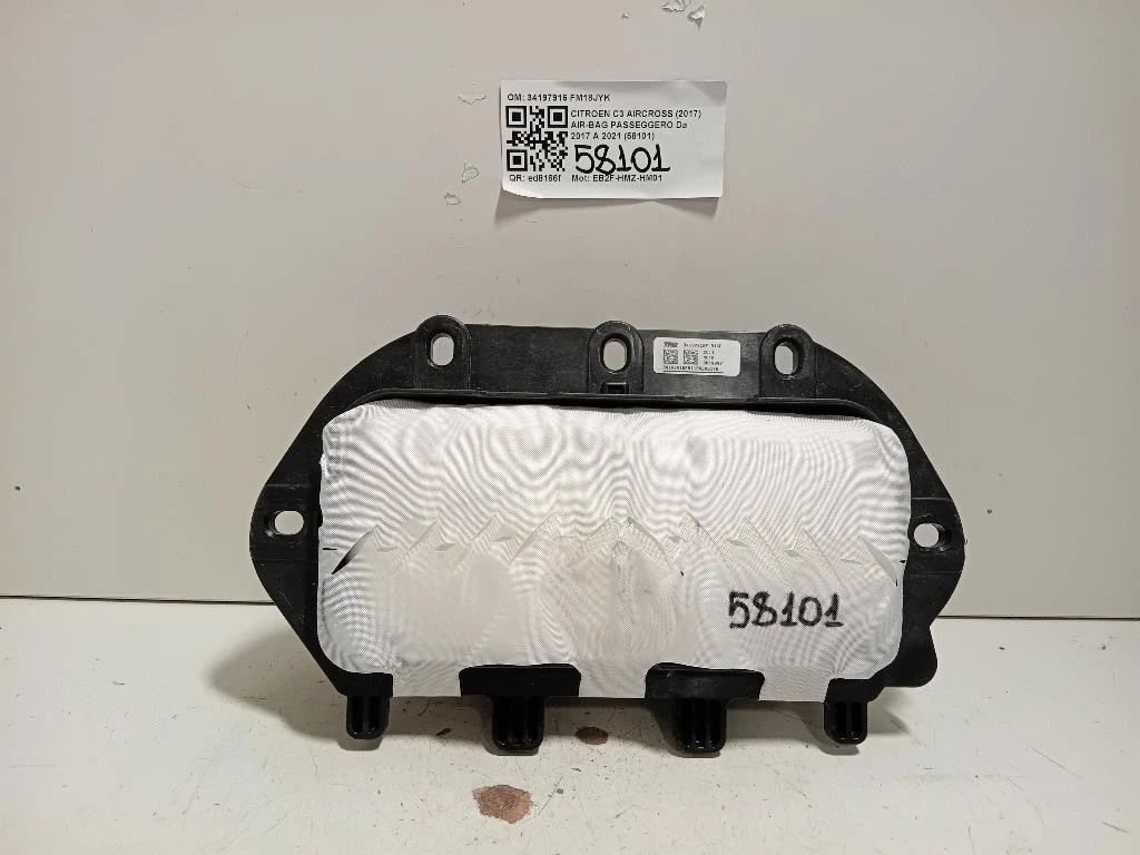 Air-bag Passeggero 34197916 Citroen C3 Aircross 2017