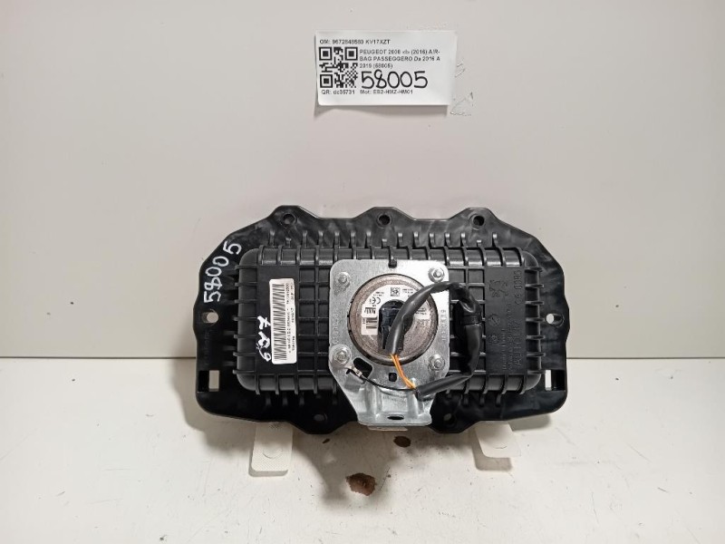 Air-bag Passeggero 9672848580 Peugeot 2008 I 2016