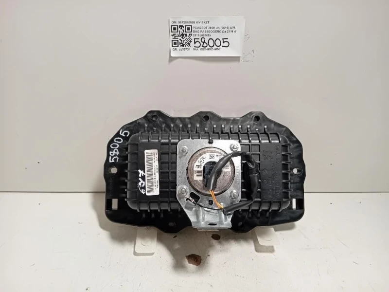 Air-bag Passeggero 9672848580 Peugeot 2008 I 2016