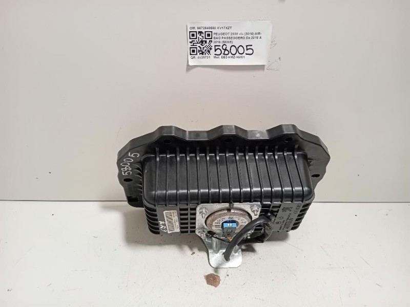 Air-bag Passeggero 9672848580 Peugeot 2008 I 2016