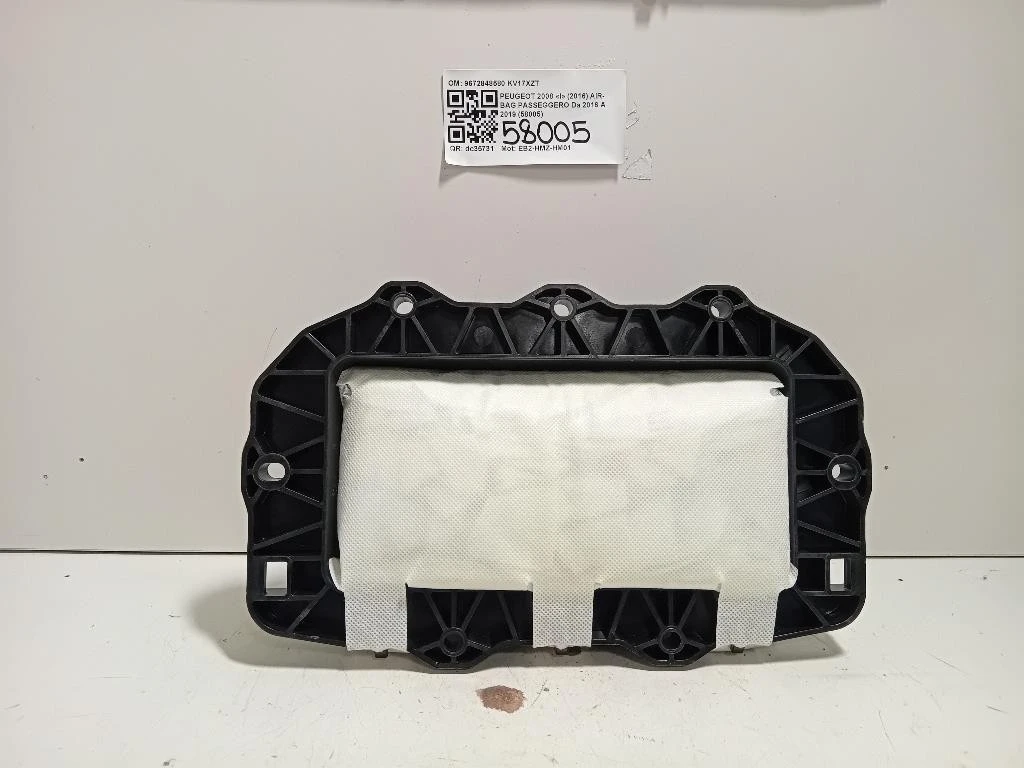 Air-bag Passeggero 9672848580 Peugeot 2008 I 2016